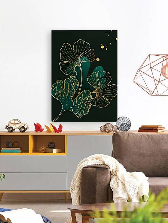 Luxury gold tropical leaves. a by Towseef Dar