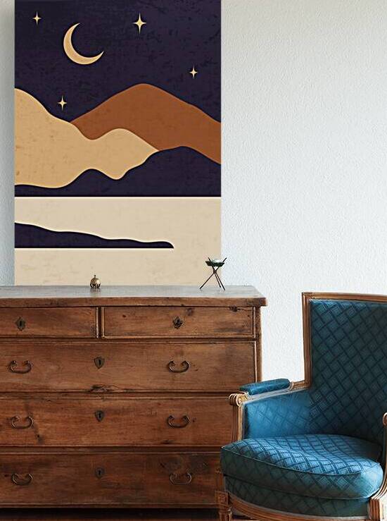 Day and night mountain landscape. a by Towseef Dar