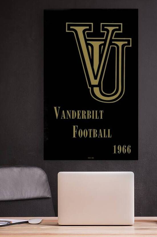 1966 Vanderbilt Football Art by Row One Brand