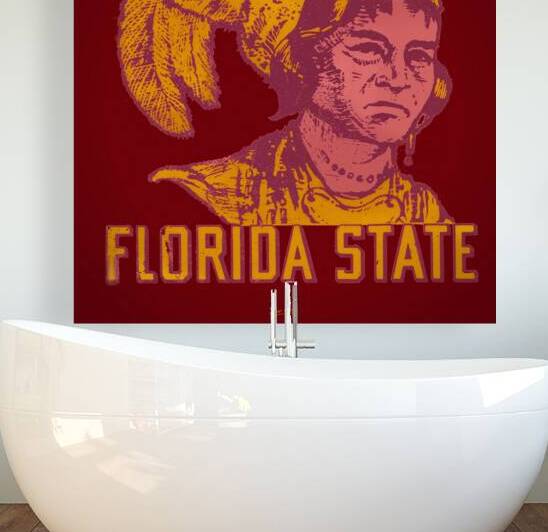 Vintage Florida State Seminoles Art Remix by Row One Brand