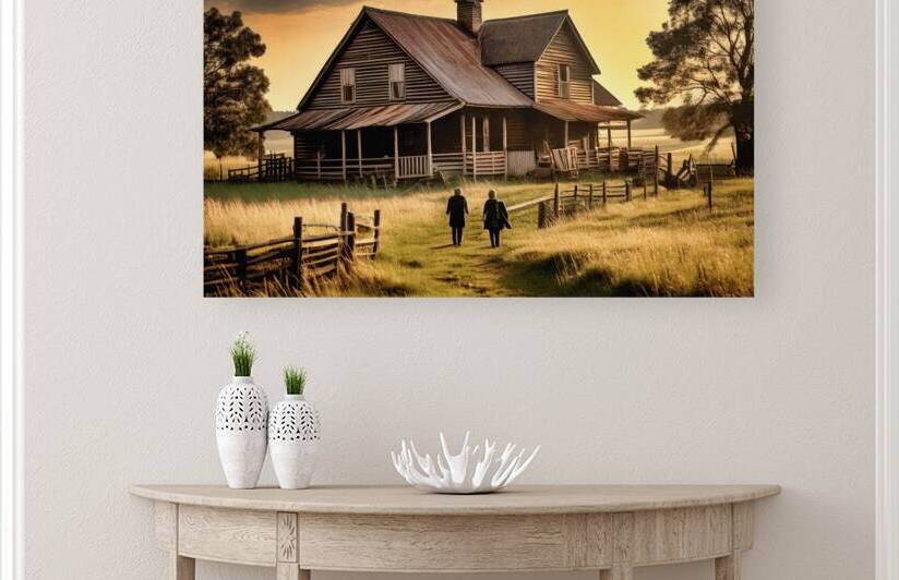 Back Just Once More to See the Old Homestead by Thea Menagh