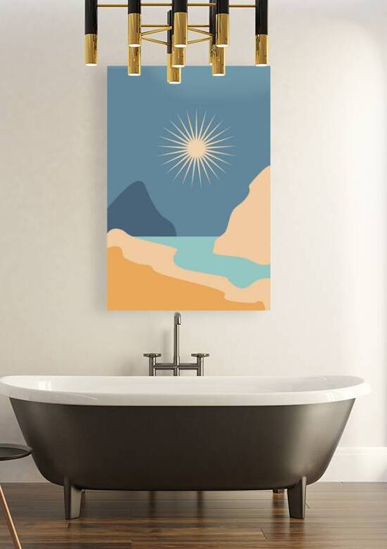 Modern natural abstract landscape. b by Towseef Dar