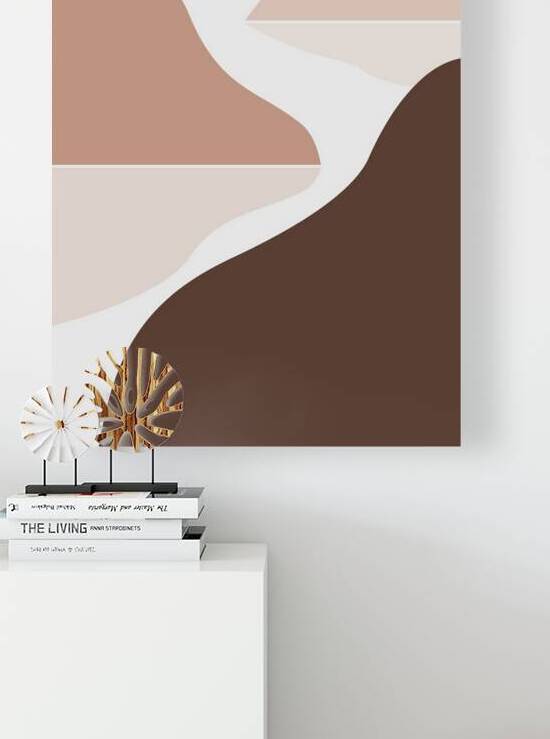 Minimalist art painting. b by Towseef Dar