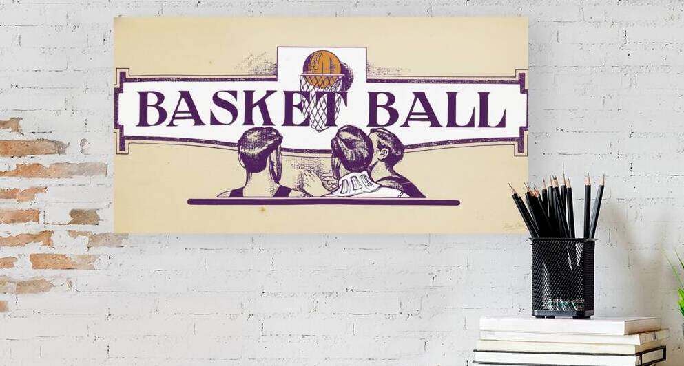 Early 1900s Kansas State Basketball Art Remix by Row One Brand