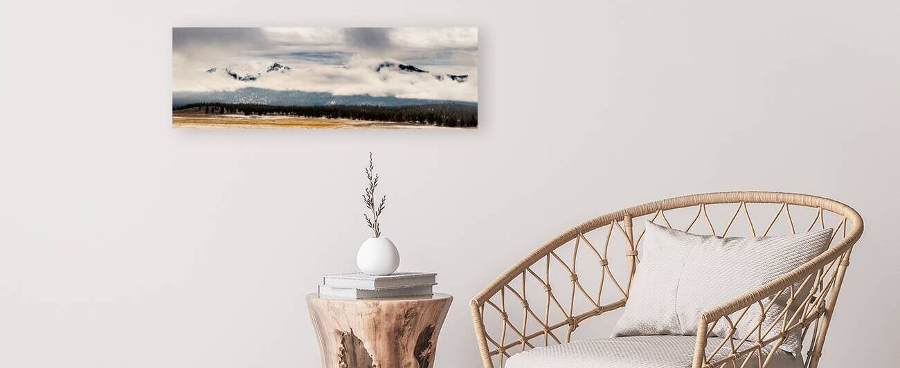 Thompson Peak Stormy Panorama - Lassen County California by Mike Lee