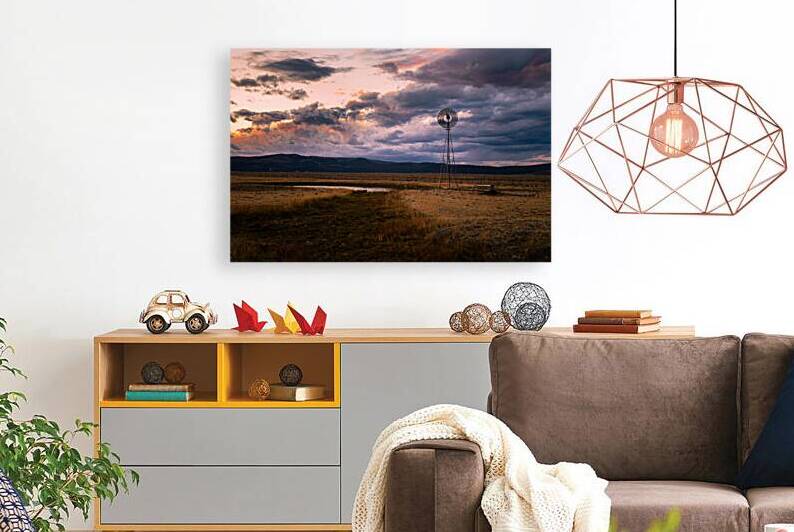 Aermotor Evening Shift - Madeline - Lassen County California by Mike Lee