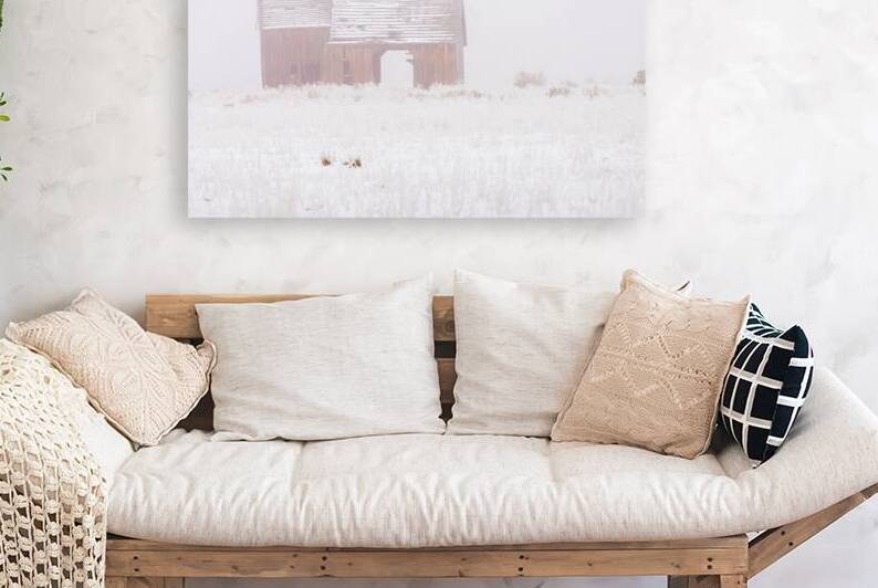 Old Barn in the Fog - Lassen County California by Mike Lee