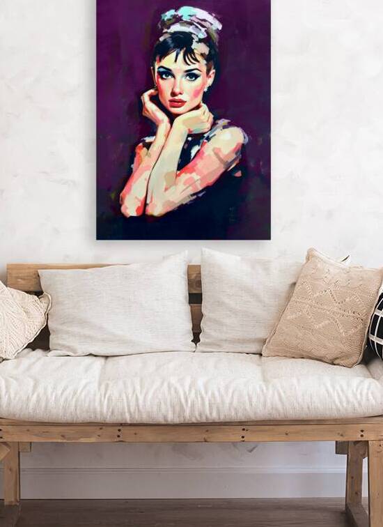 Audrey Hepburn Portrait Art Print by Tricky Rabbit Art