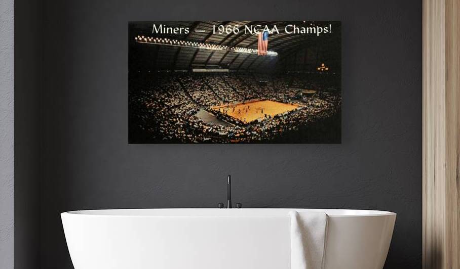 1966 Texas Western Miners NCAA Champs Art by Row One Brand