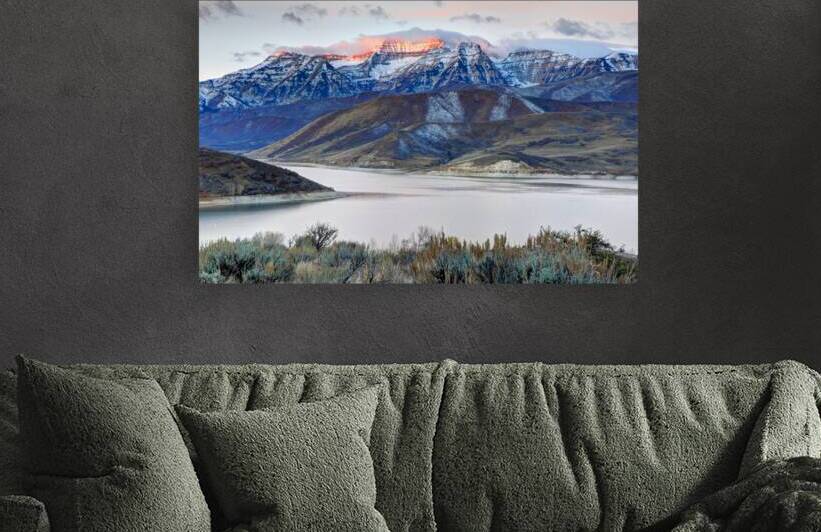 Mt. Timpanogos Winter Sunrise -  Wasatch Mountains - Utah by Gary Whitton