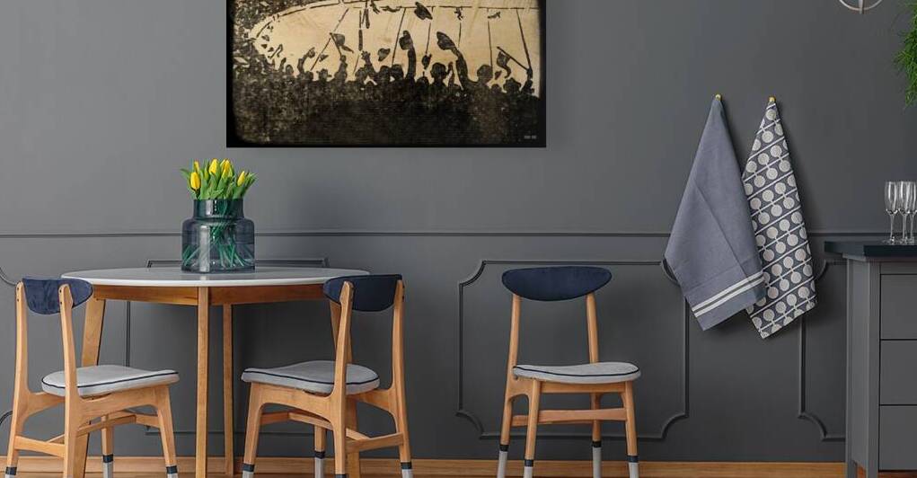 1927 football touchdown art by Row One Brand