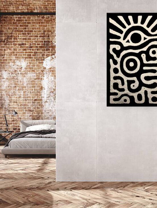 Eye of the Ancients – Tribal Abstract Totem Print by Savage Art Prints