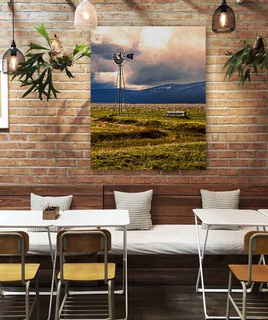 Spring Windmill - Vertical - Madeline - Lassen County California by Mike Lee