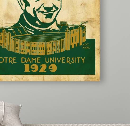 1929 Notre Dame Football Art Remix by Row One Brand