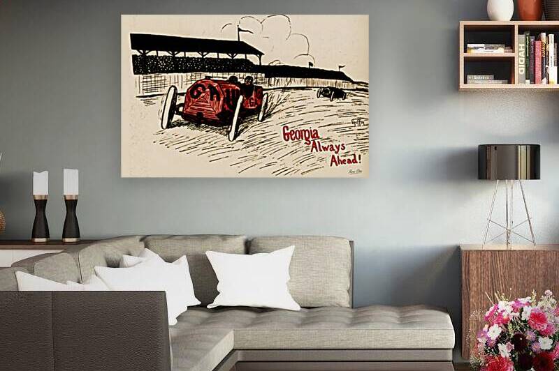 Early 1900s Georgia Car Race by Row One Brand