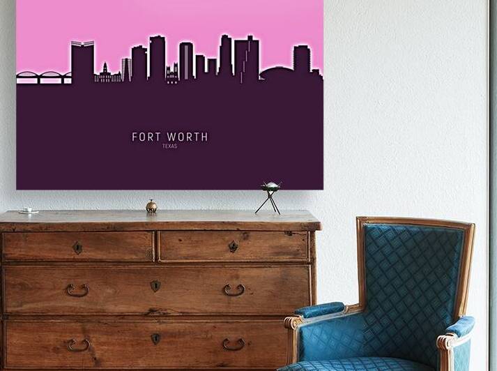 Fort Worth Texas Skyline by Michael Tompsett