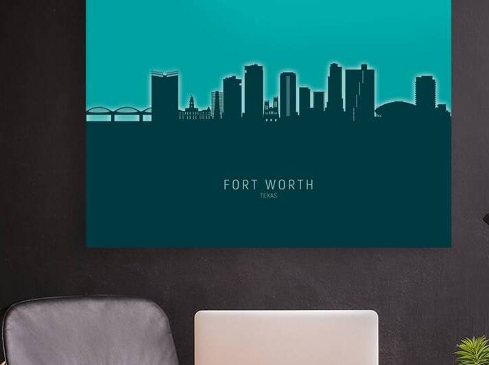 Fort Worth Texas Skyline by Michael Tompsett