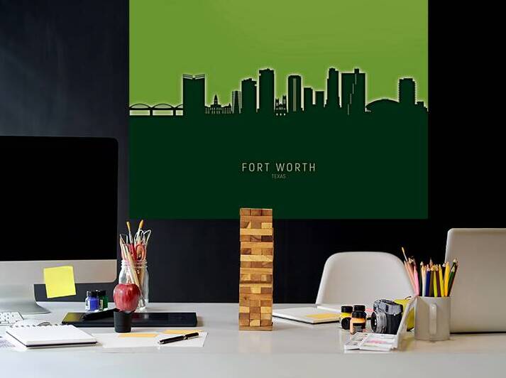 Fort Worth Texas Skyline by Michael Tompsett