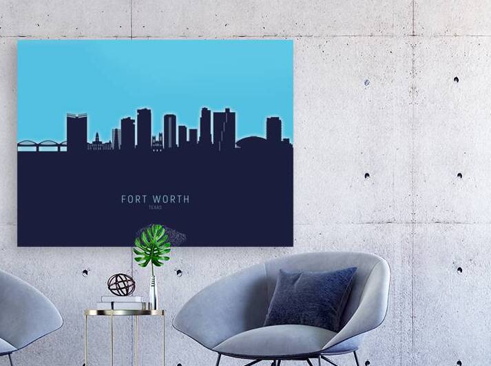 Fort Worth Texas Skyline by Michael Tompsett