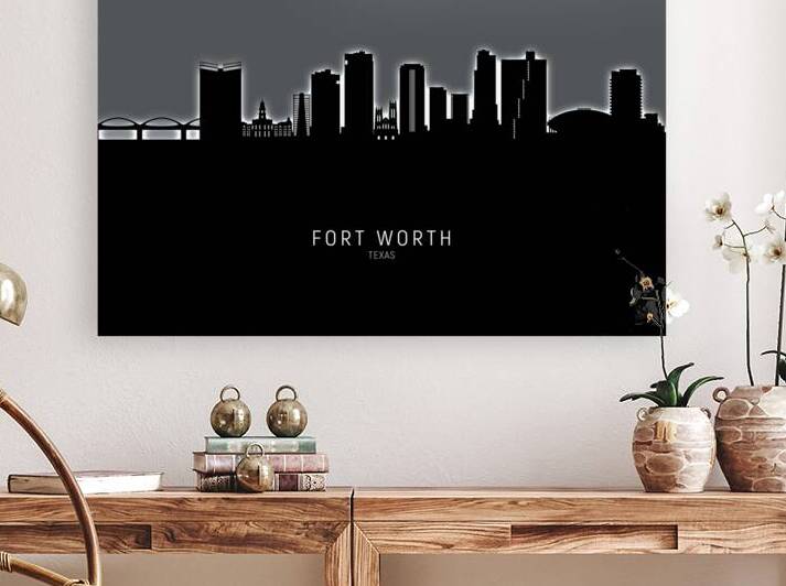 Fort Worth Texas Skyline by Michael Tompsett