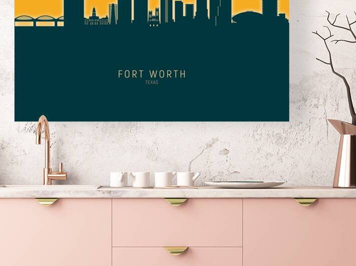 Fort Worth Texas Skyline by Michael Tompsett
