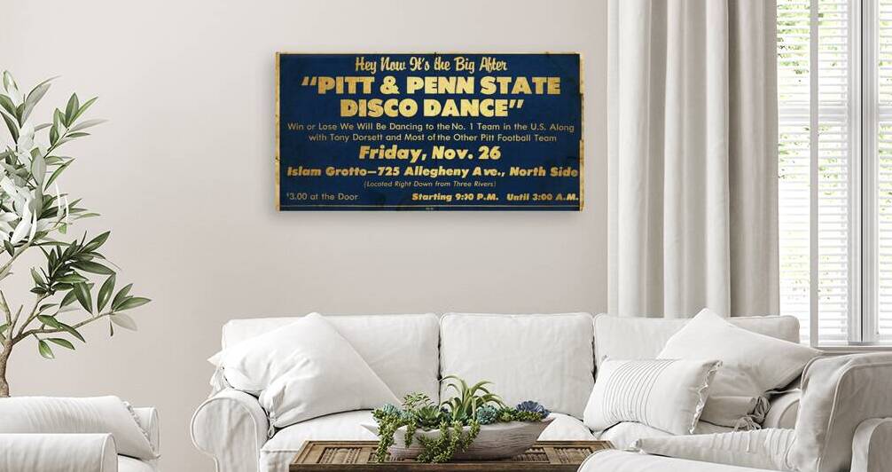 1976 Pitt Penn State Football Dance Ad Remix by Row One Brand