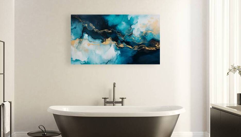 Abstract Multicolored marble design by Towseef Dar