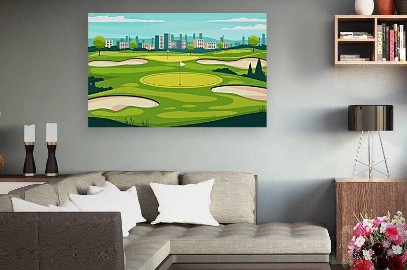 Green Golf Field Design by Towseef Dar