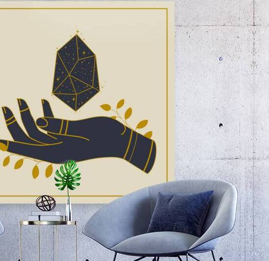 Hand with healing crystal by Towseef Dar