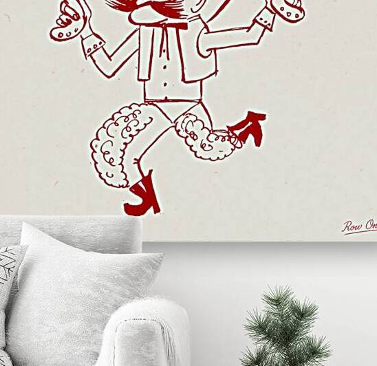 1950s Oklahoma Sooners Mascot Art by Row One Brand