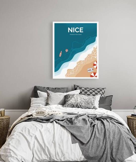 Nice French Riviera Beach by Towseef Dar