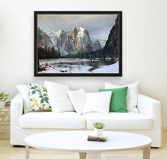 Cathedral Rocks Yosemite by Bierstadt