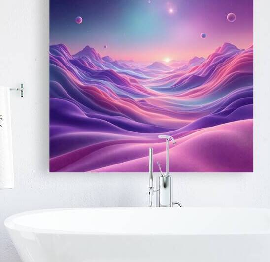 Cosmic Horizon Vibrant Gradient Dreamscape by HASAG