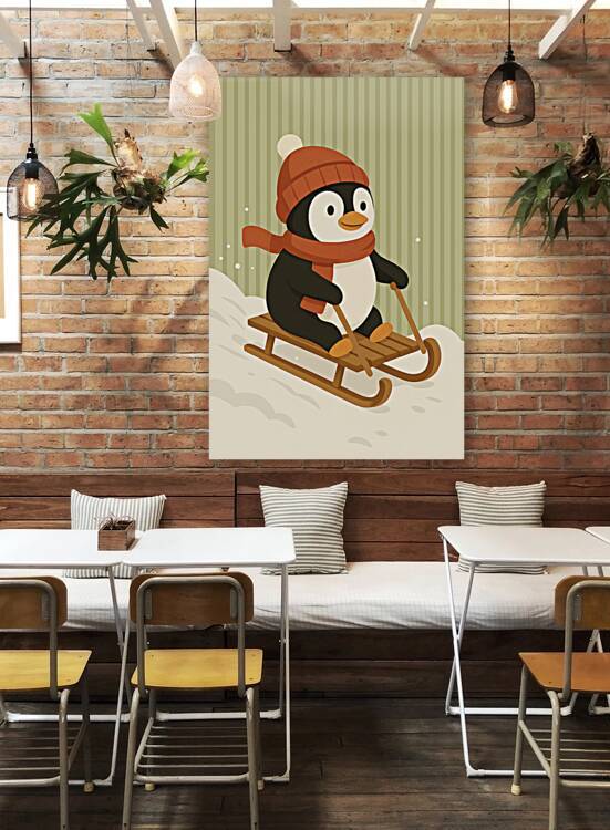 Penguin on a sled by Selling digital products