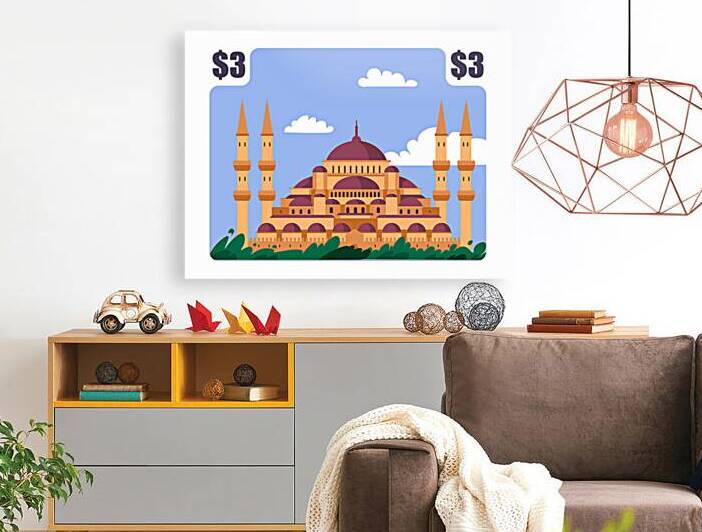 Mosque postage stamp  by Towseef Dar