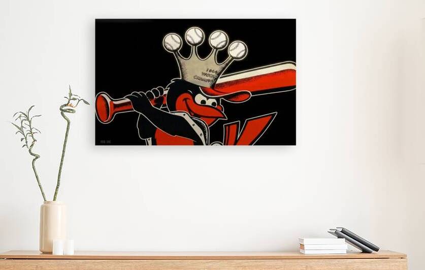 1967 Baltimore Orioles Cartoon Art Remix by Row One Brand