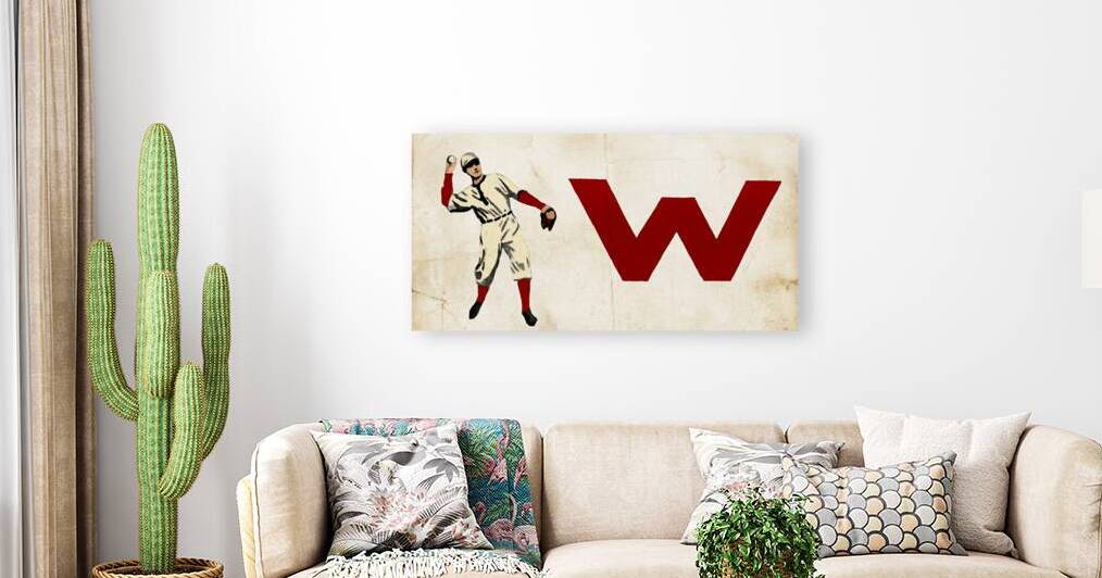 Vintage Wisconsin Badgers Baseball Art Remix by Row One Brand