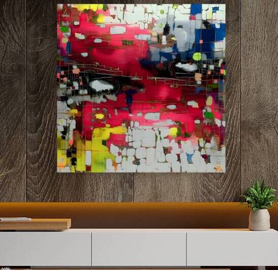 Red Storm – Abstract Expressionist Art Print by Savage Art Prints