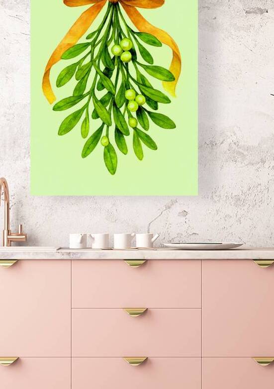 Mistletoe Magic in Watercolor by Al ameen Muftau