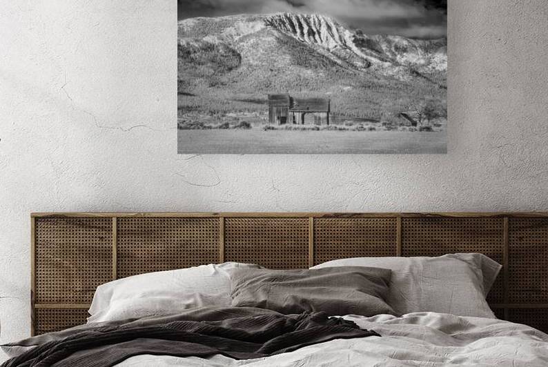 The Barn and Thompson Peak - Lassen County California by Mike Lee