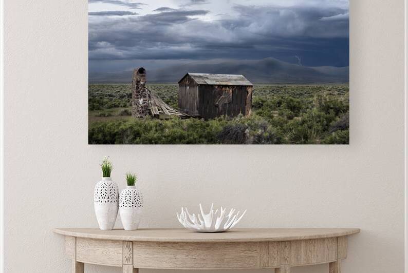 The Shack and the Storm - Lassen County California by Mike Lee