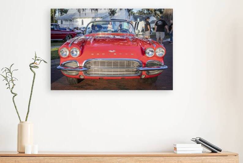 1961 Red Chevrolet Corvette Convertible 1 by Rich Franco