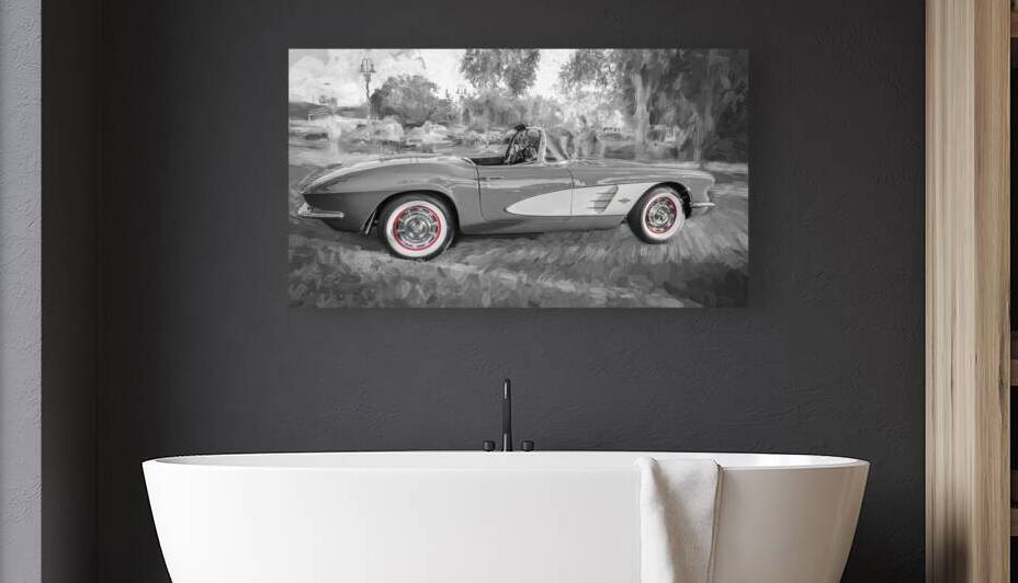 1961 Red Chevrolet Corvette Convertible 6 by Rich Franco