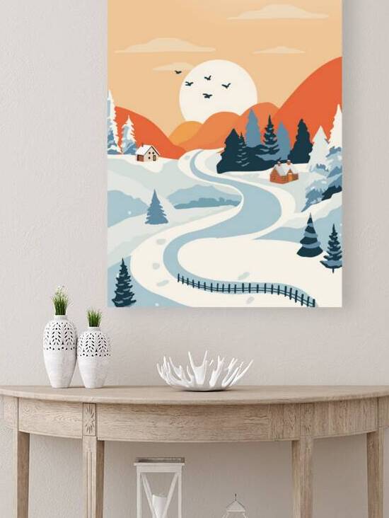 Winter landscape background. b by Towseef Dar