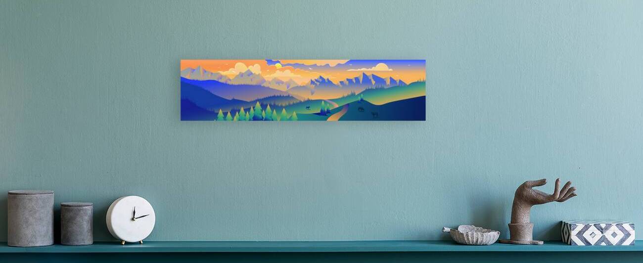 Mountains panoramic view by Towseef Dar