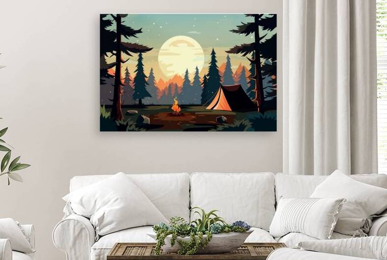 Tent in the forest. a by Towseef Dar