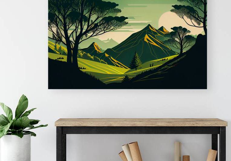 Abstract mountain scenery by Towseef Dar