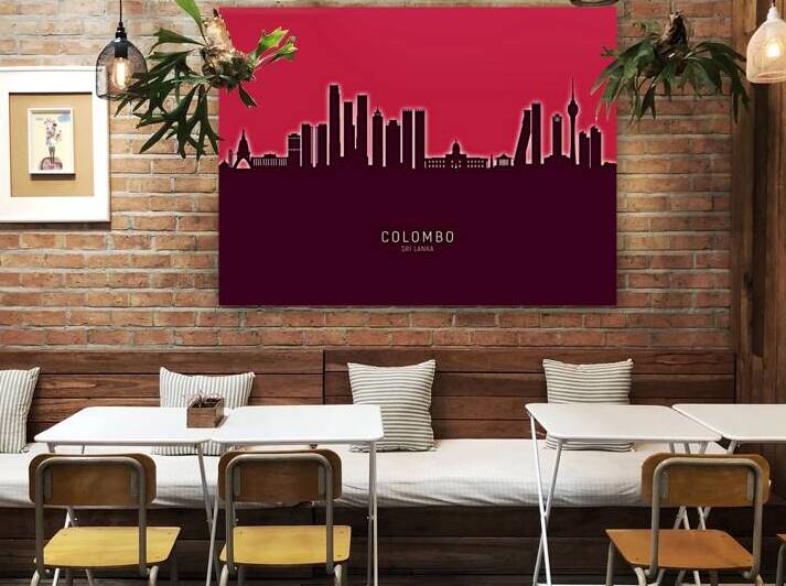 Colombo Sri Lanka Skyline by Michael Tompsett