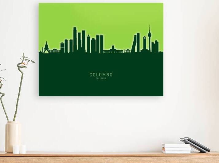 Colombo Sri Lanka Skyline by Michael Tompsett