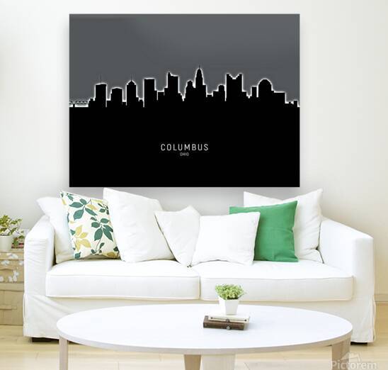 Columbus Ohio Skyline by Michael Tompsett